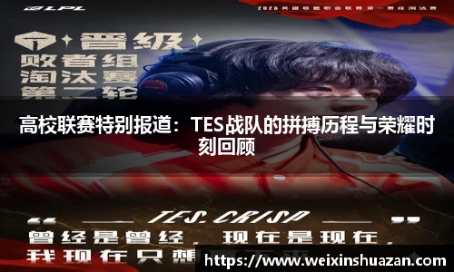 高校联赛特别报道：TES战队的拼搏历程与荣耀时刻回顾